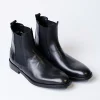 بوت تمام چرم مردانه (چلسی) کد 2692 - مشکی