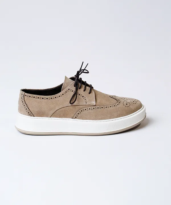 کتانی جیر مردانه کد 2695 - نسکافه ای