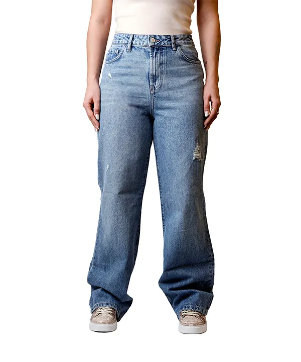 شلوار جین استریت زنانه کد 2398