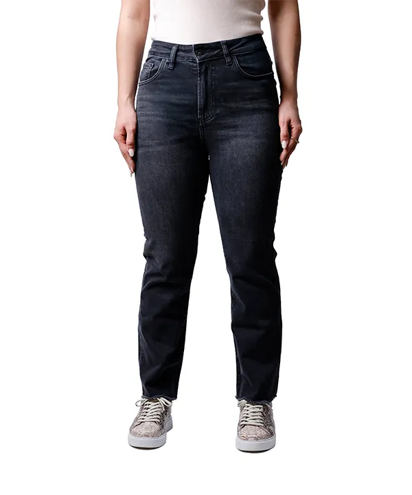 شلوار جین Crop Flare زنانه کد 2759 – مشکی