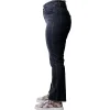شلوار جین Crop Flare زنانه کد 2759 – مشکی